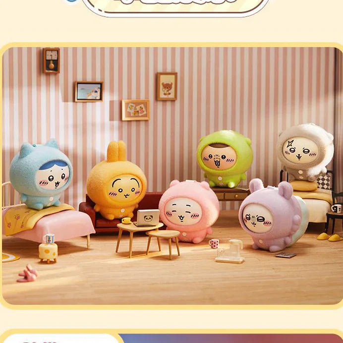 659. Chiikawa Pajamas Series Face-changing Plush Pendant Blind Box