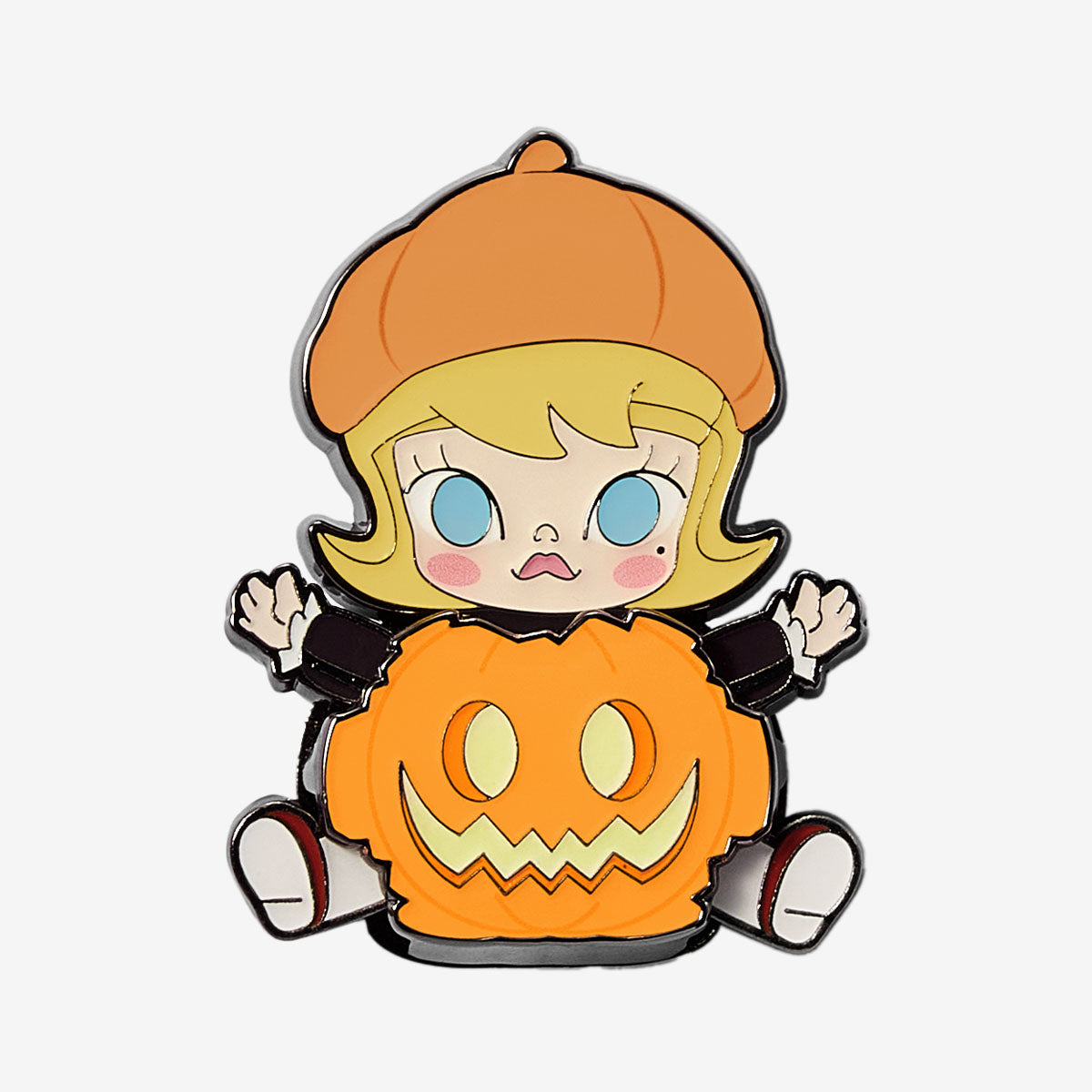 156. Happy Halloween Party Series-Pumpkin Fridge Magnet Badge