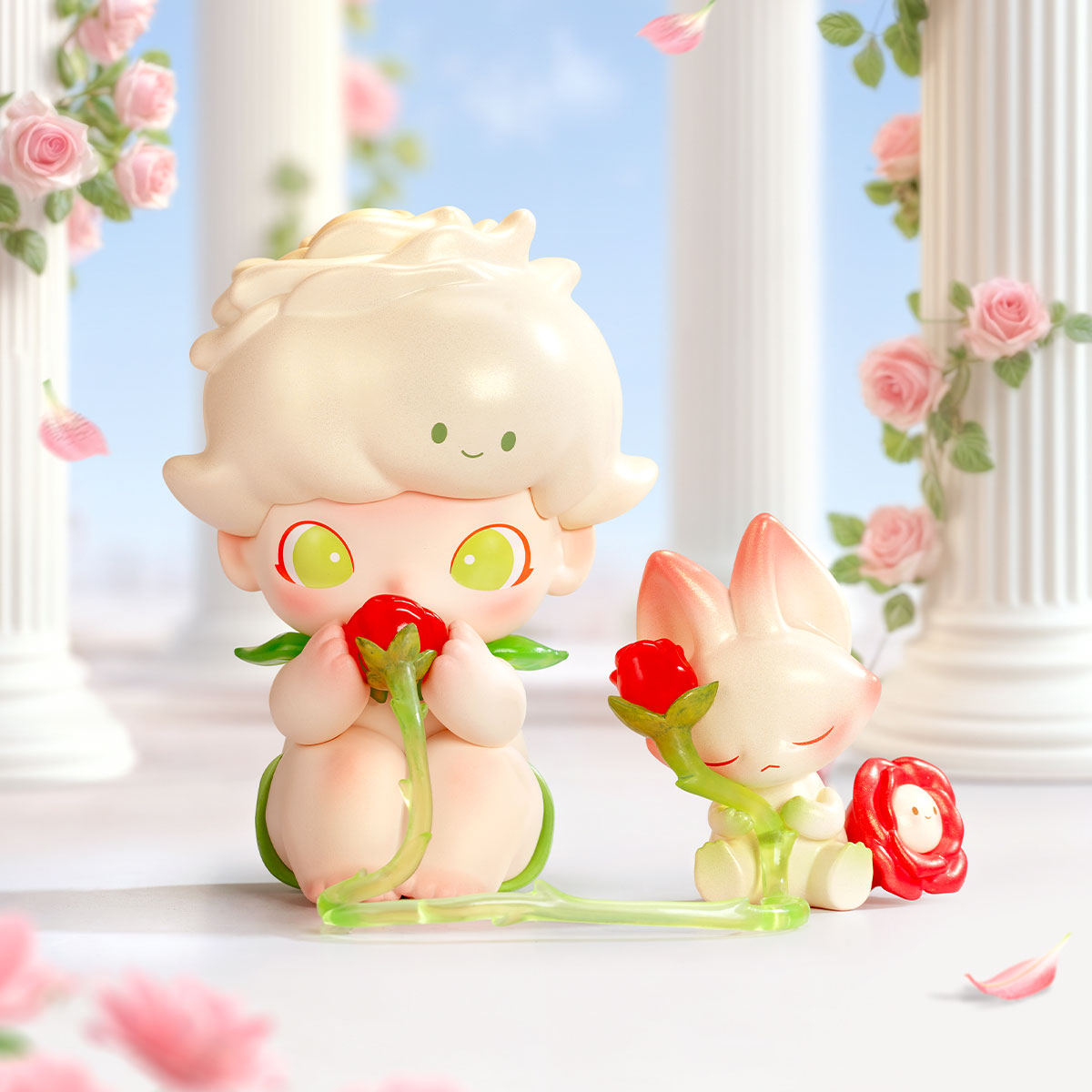 565. DIMOO Whisper of the Rose Figure Hanging Card