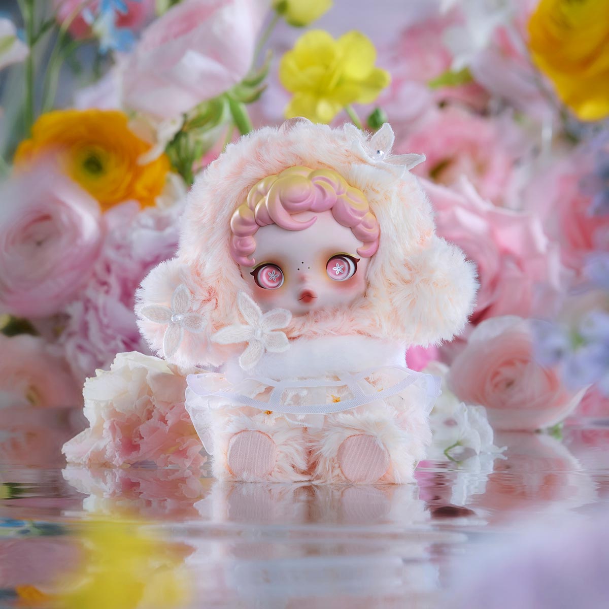 629. SKULLPANDA L'impressionnisme Series Plush Doll