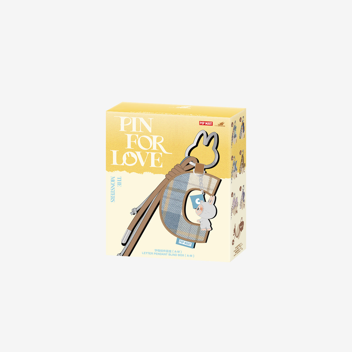 839. THE MONSTERS Pin for Love Series- Letter Pendant Blind Box