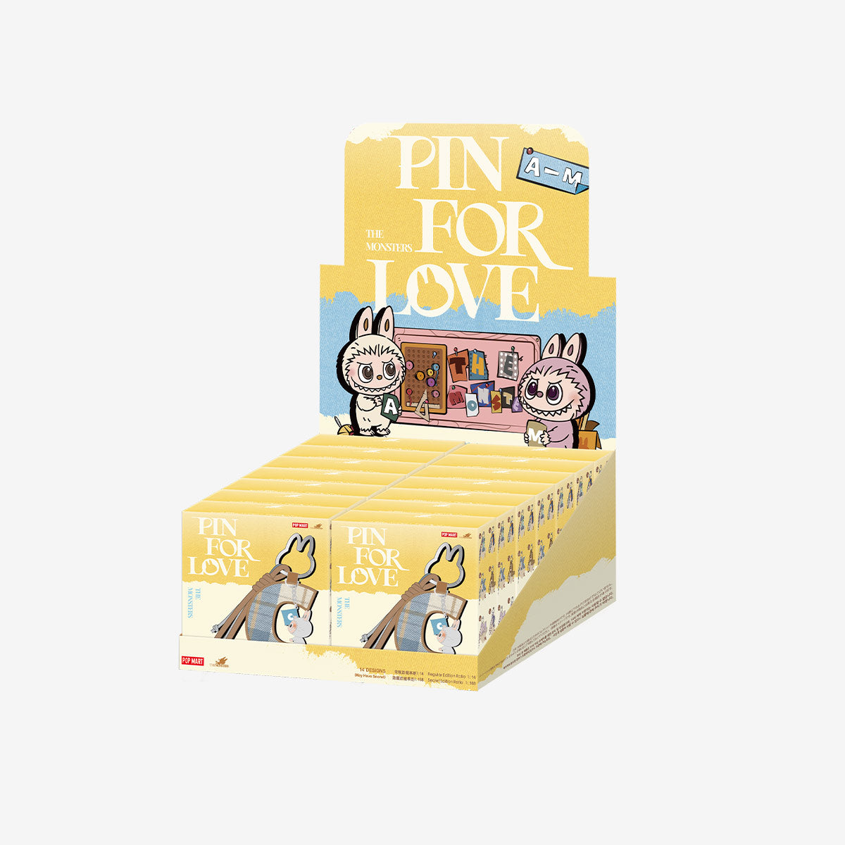 839. THE MONSTERS Pin for Love Series- Letter Pendant Blind Box