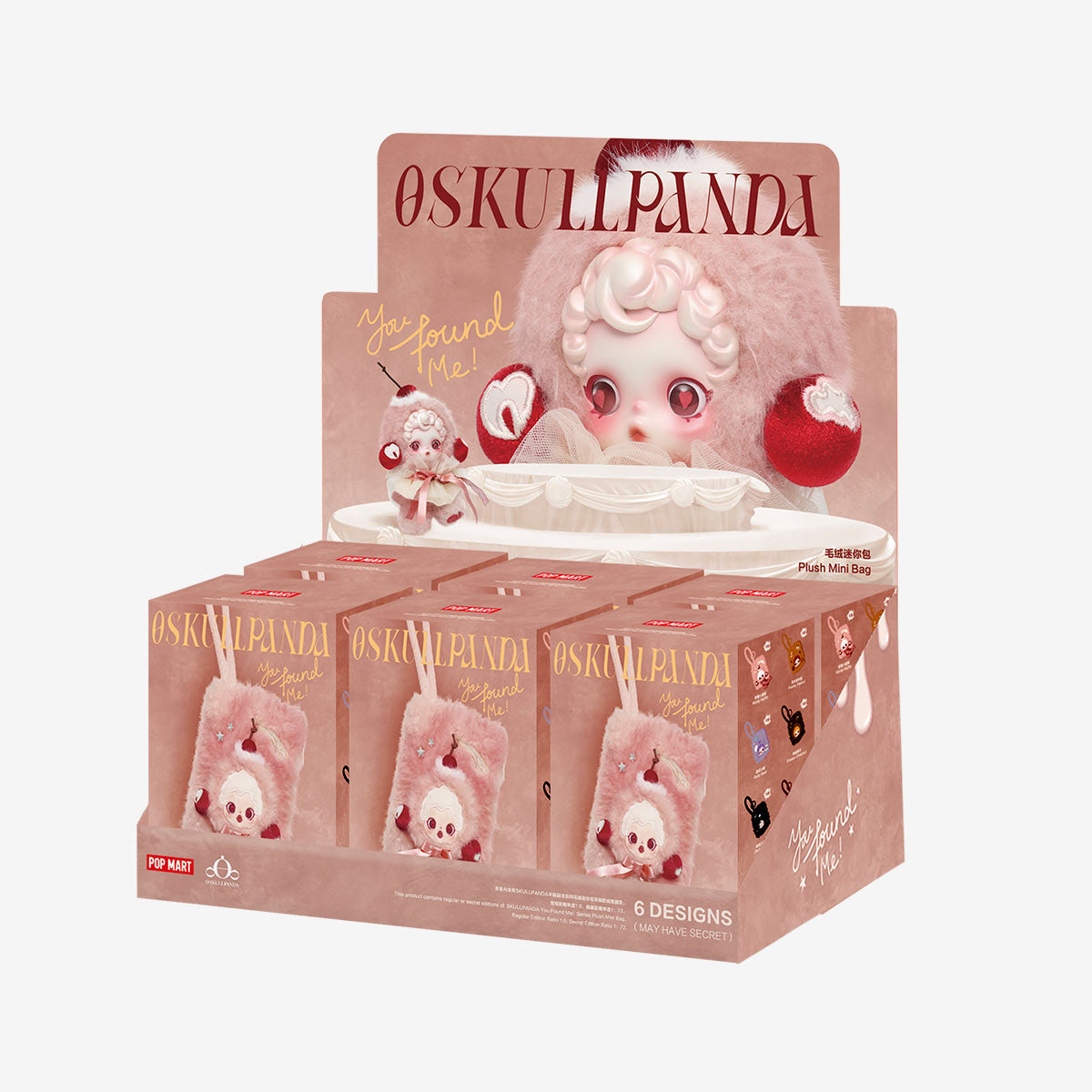 878. SKULLPANDA You Found Me!Series Plush Mini Bag