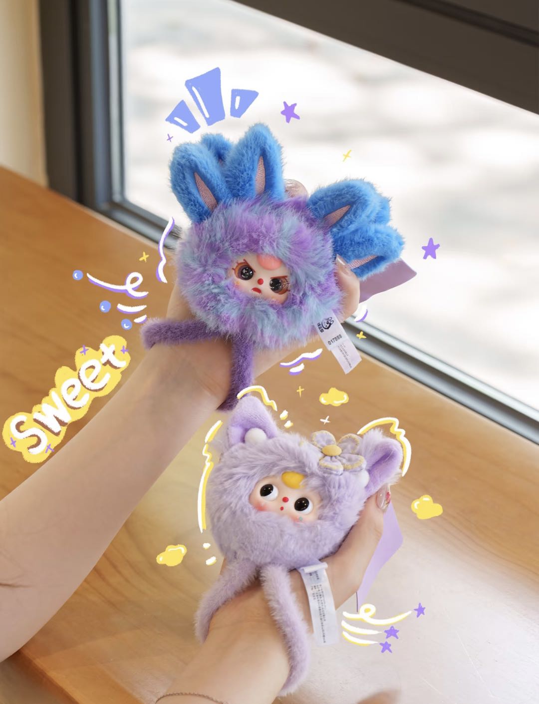 948. Baby Three Wrist Strap Series Plush Blind Box