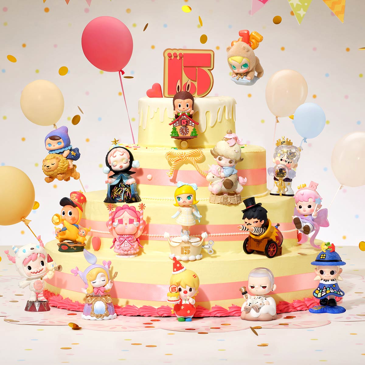 999. Celebrating the Moment POP MART 15th Anniversary Series Figures