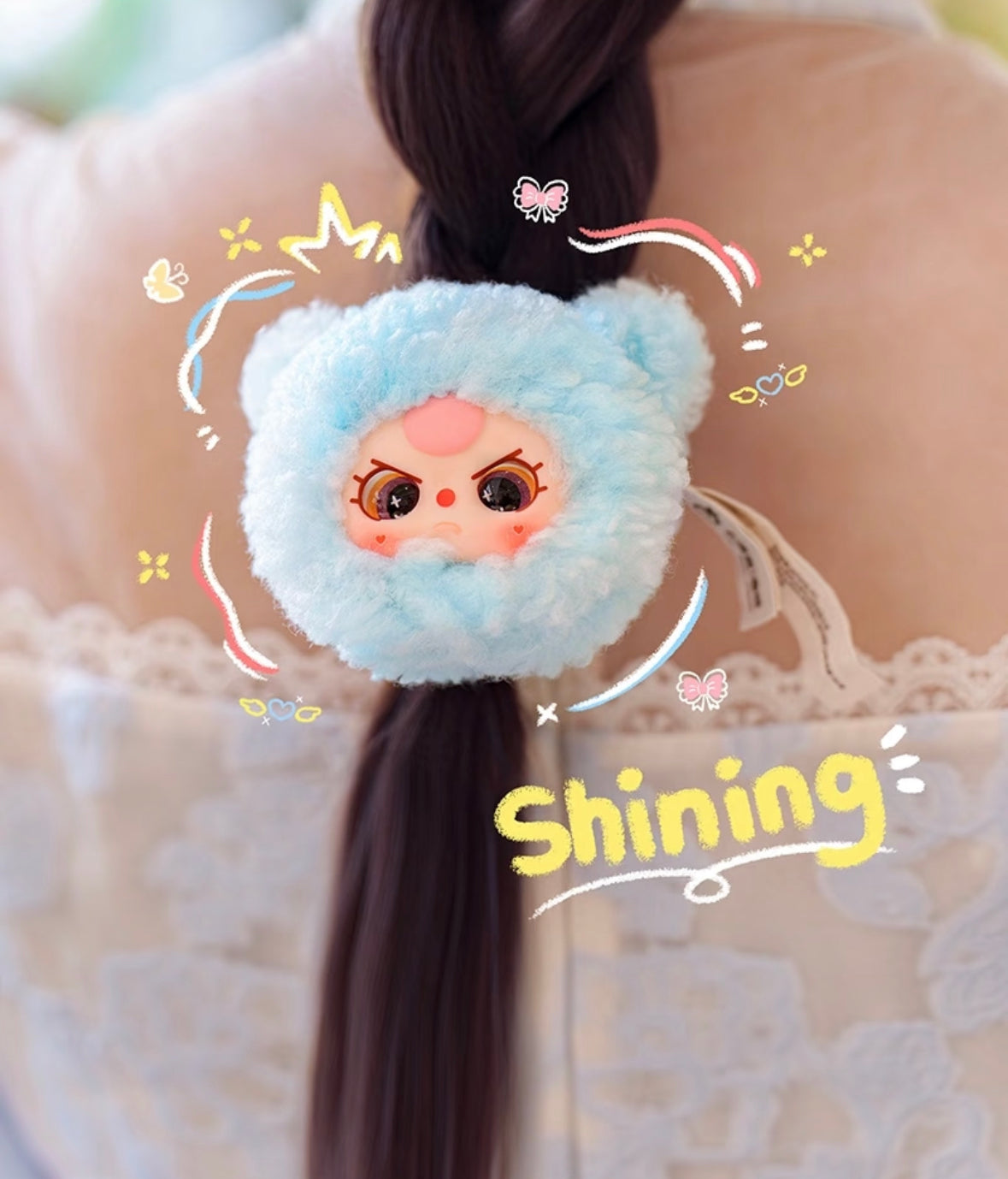980. Baby Three Hair Tie Series Plush Blind Box