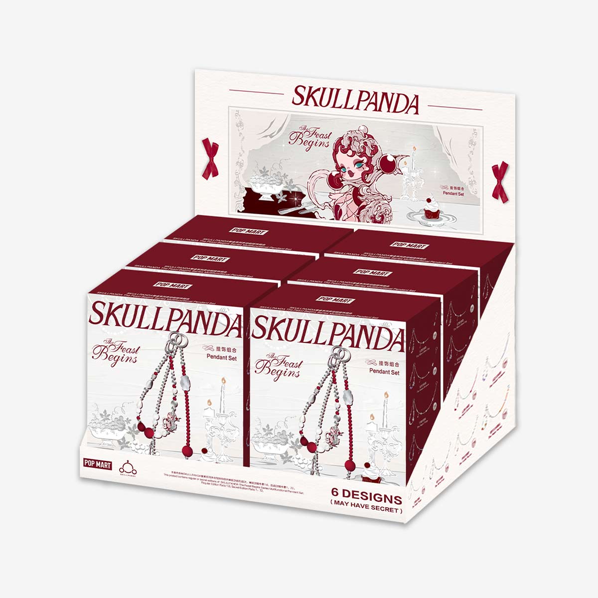 1021. SKULLPANDA The Feast Begins Series Multifunctional Pendant Set