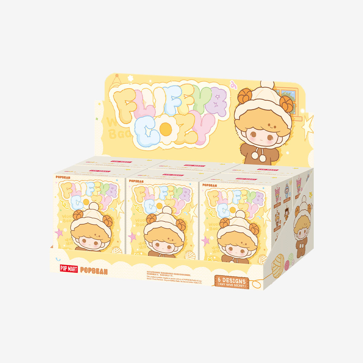 1119. POP BEAN Fluffy & Cozy Series-Plush Pendant Blind Box