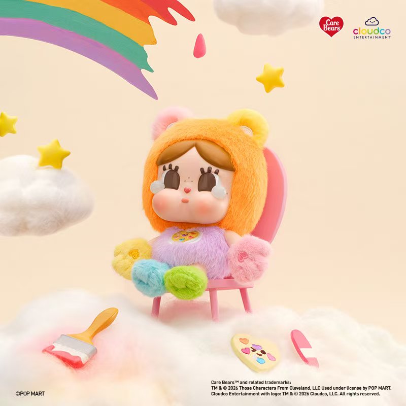 2038. CRYBABY x Care Bears Series Vinyl Plush Pendant Blind Box