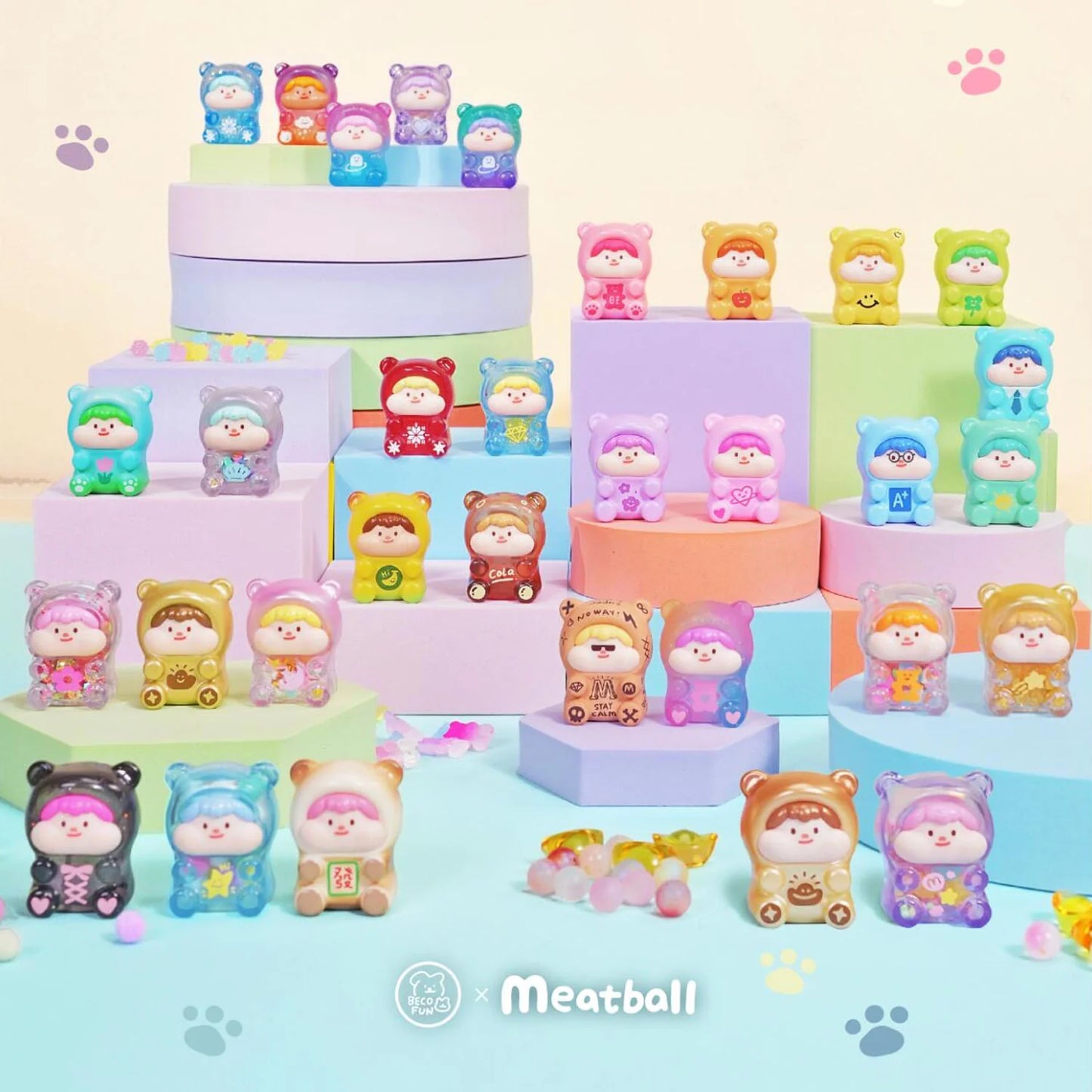 428. MEATBALL Marshmallow Bear Mini Blind Bag