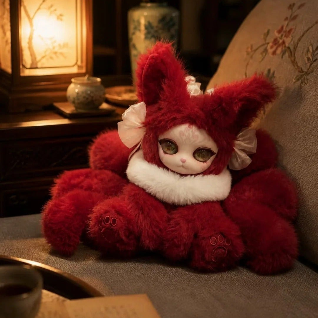 1956. Auspicious Nine Tails Mini Little Nine Series Plush Blind Box