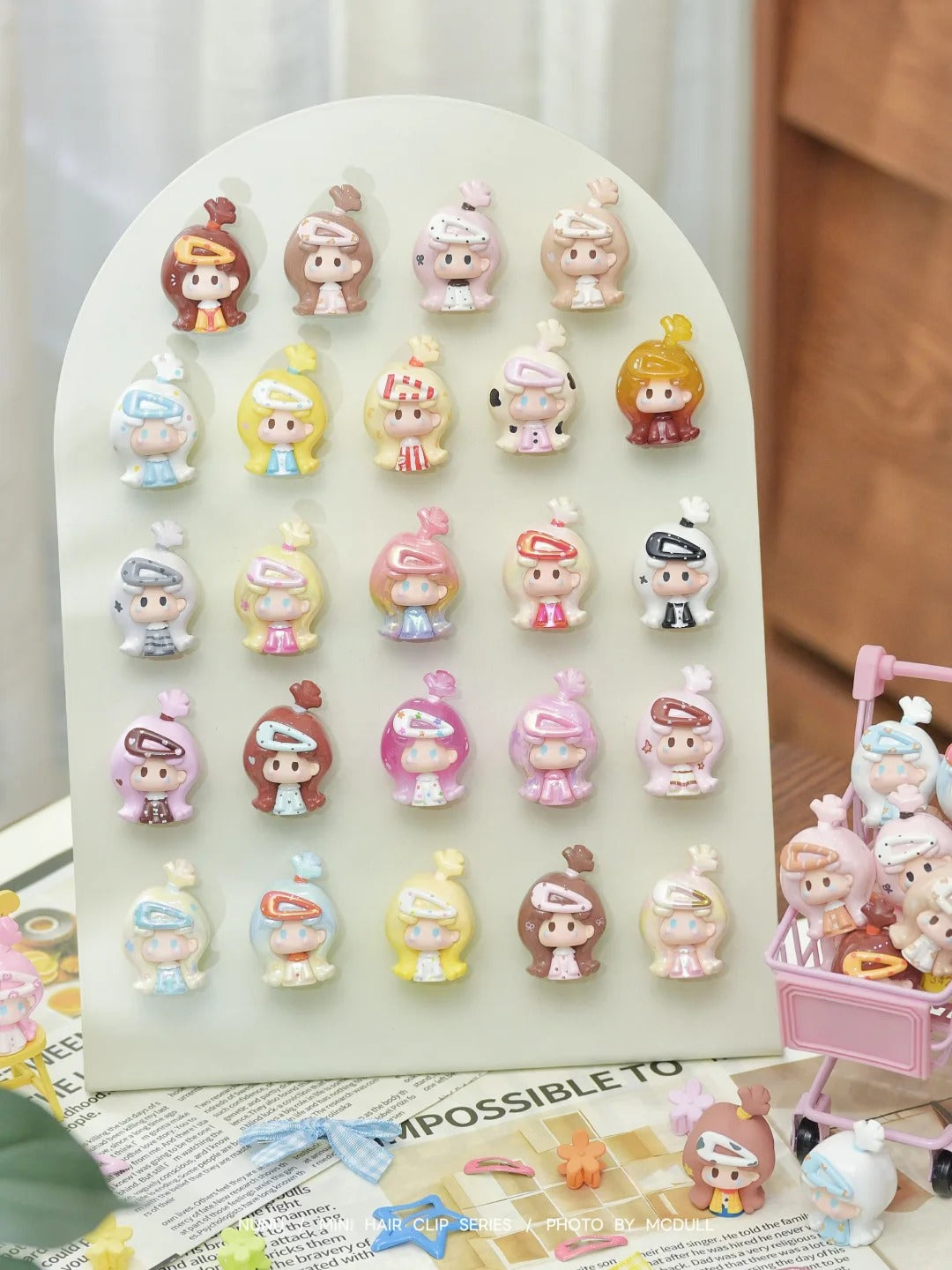 2016. NuNu Mini Hair Clip Series Beans Blind Bag