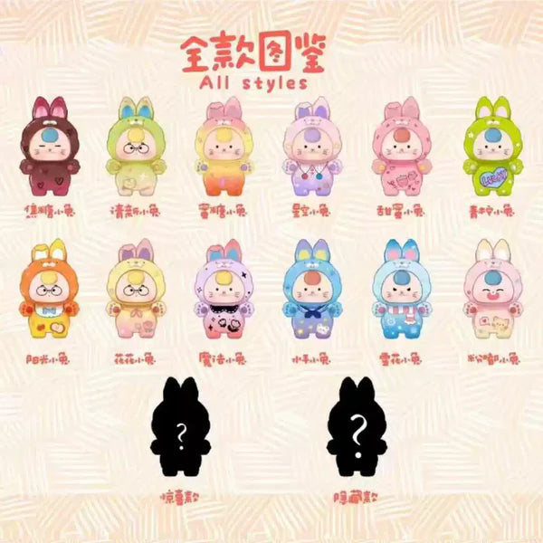 417. Baby Three-Dopamine Rabbit Cute Series Bean Blind Box