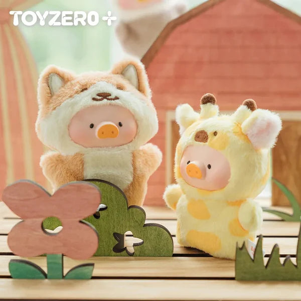 654. LuLu The Piggy Animal Party Series Plush Keychain Blind Box