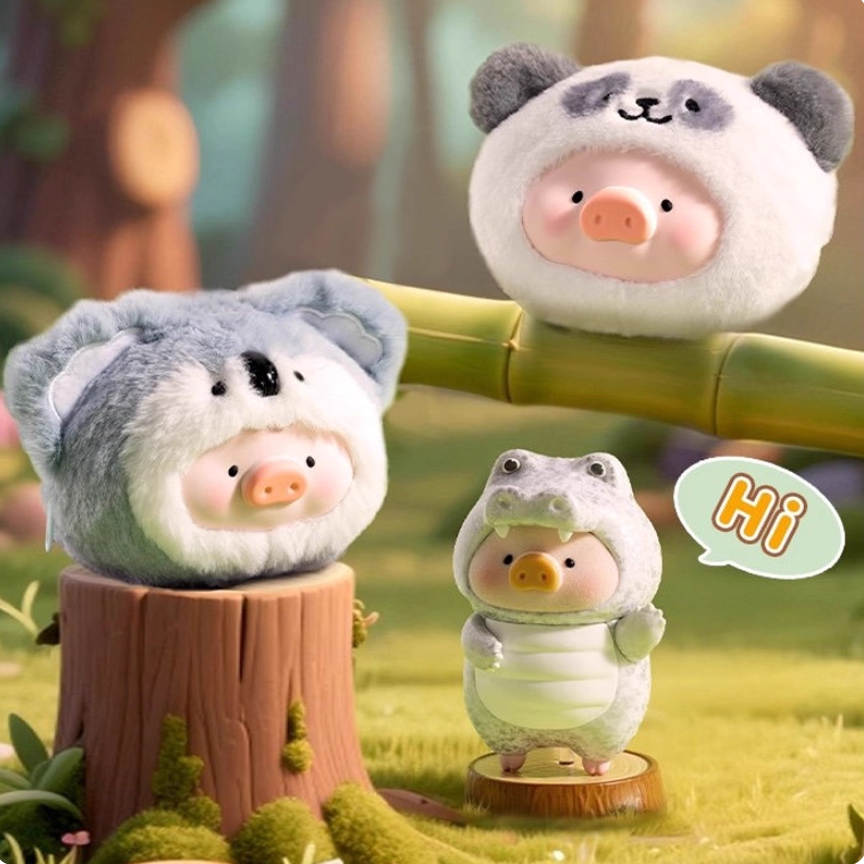 809. LULU THE PIGGY Animal Party Plush Silicone Earphone Blind Bag