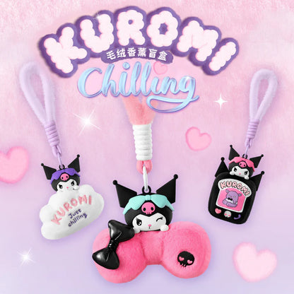 340.Kuromi Chilling Time Plush Aromatherapy Series Dolls