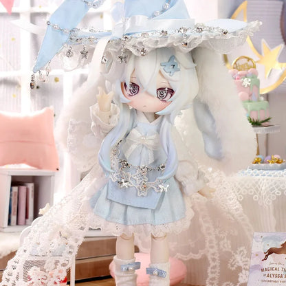 760. Inedible Doll Moon Jumping Time Bunny Series BJD Blind Box