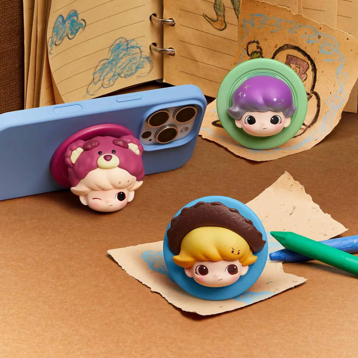 1923. DIMOO  WORLD x PIXAR Series Magnetic Phone Holder Blind Box