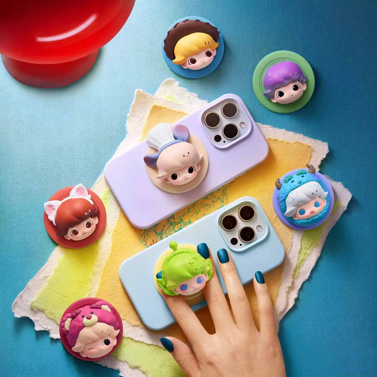 1923. DIMOO  WORLD x PIXAR Series Magnetic Phone Holder Blind Box
