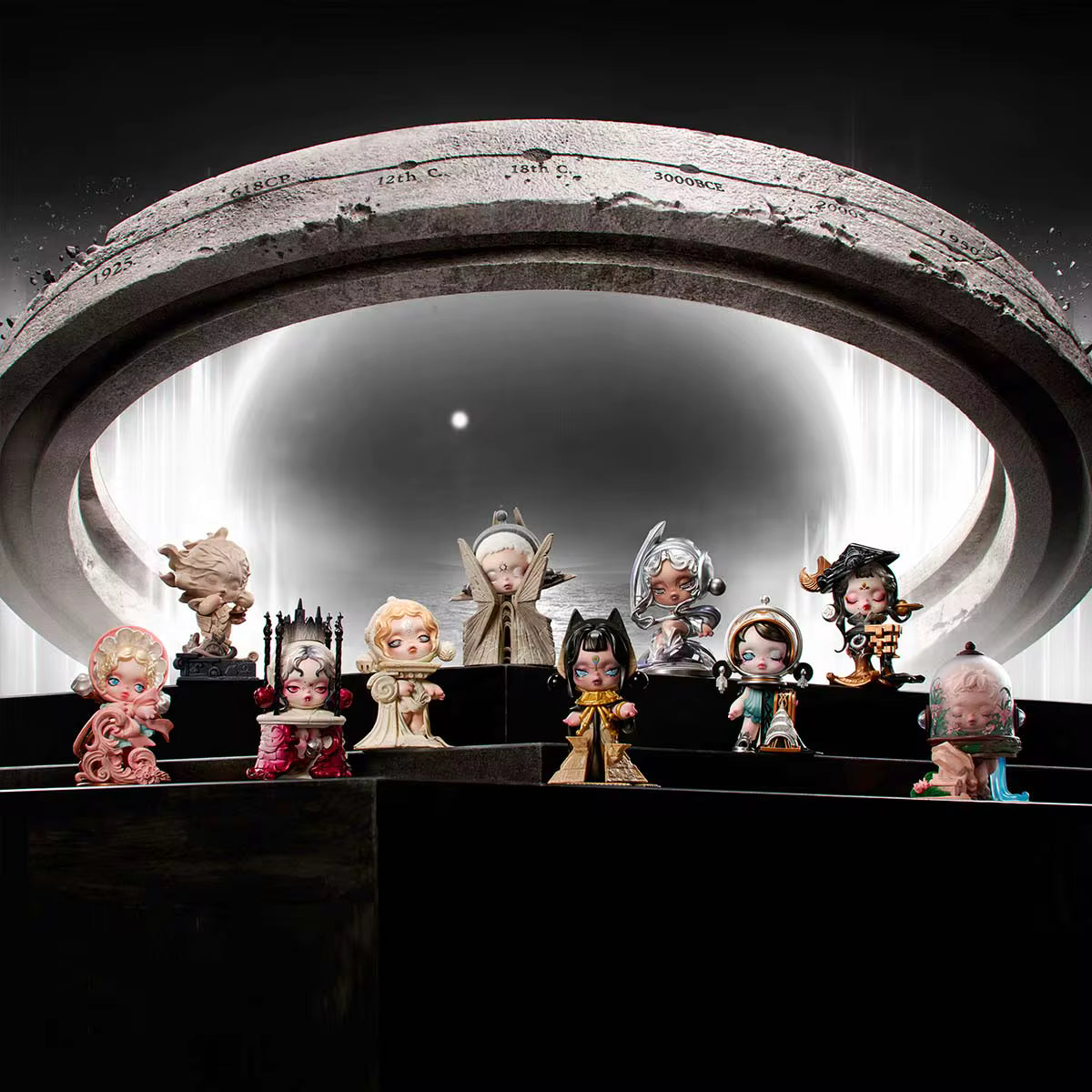 2192. SKULLPANDA WHERE TIME DWELLS Series Figures