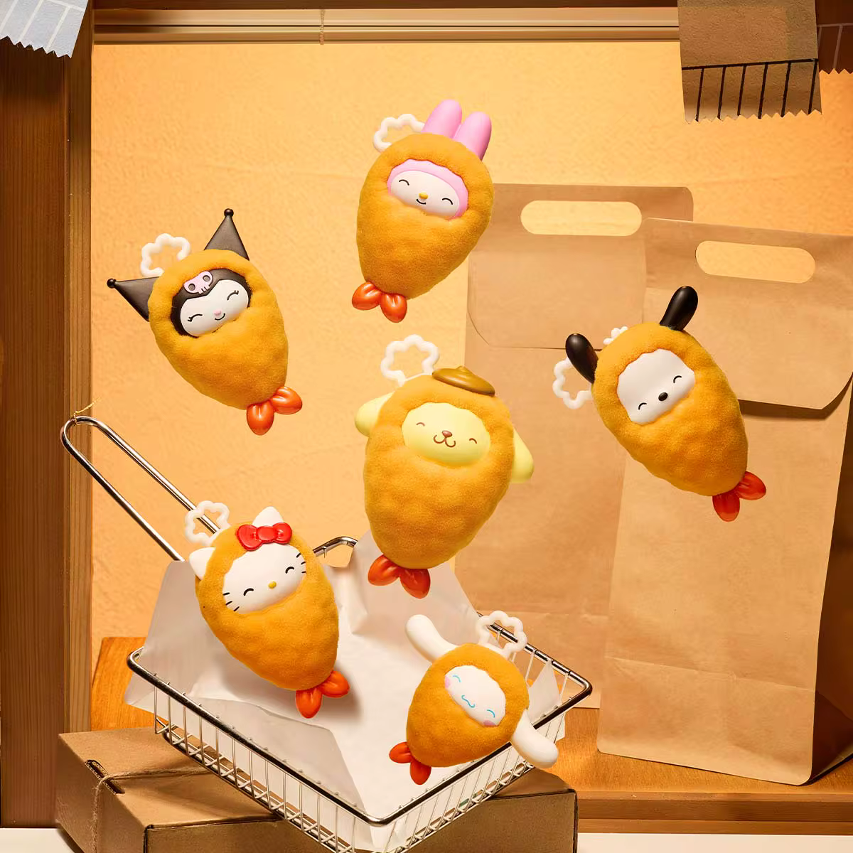 2324. POP BEAN Hello Kitty and Friends Fried Shrimp Series Blind Box
