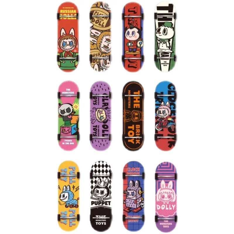 69. LABUBU Toy Series Finger Skateboard Blind Box