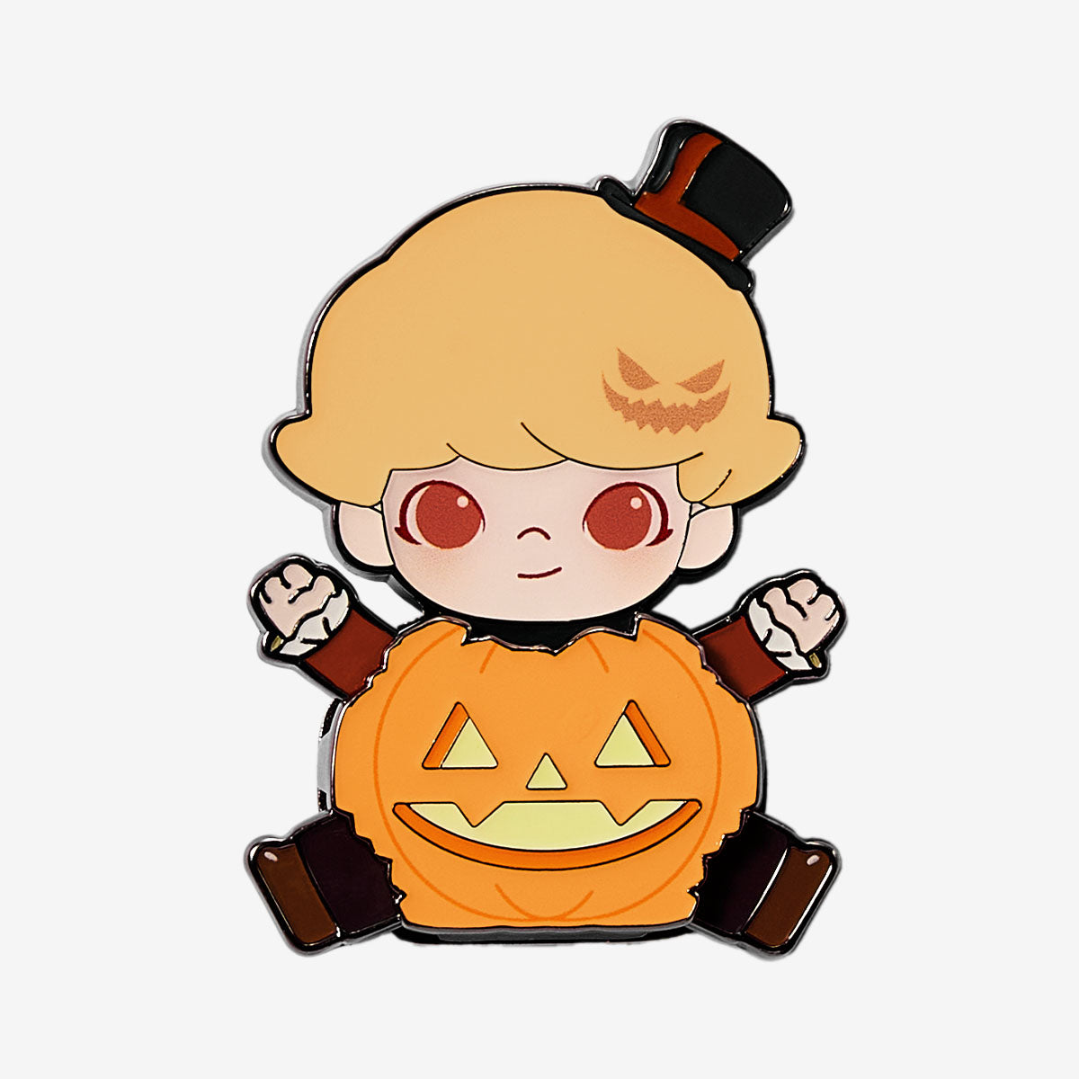 156. Happy Halloween Party Series-Pumpkin Fridge Magnet Badge