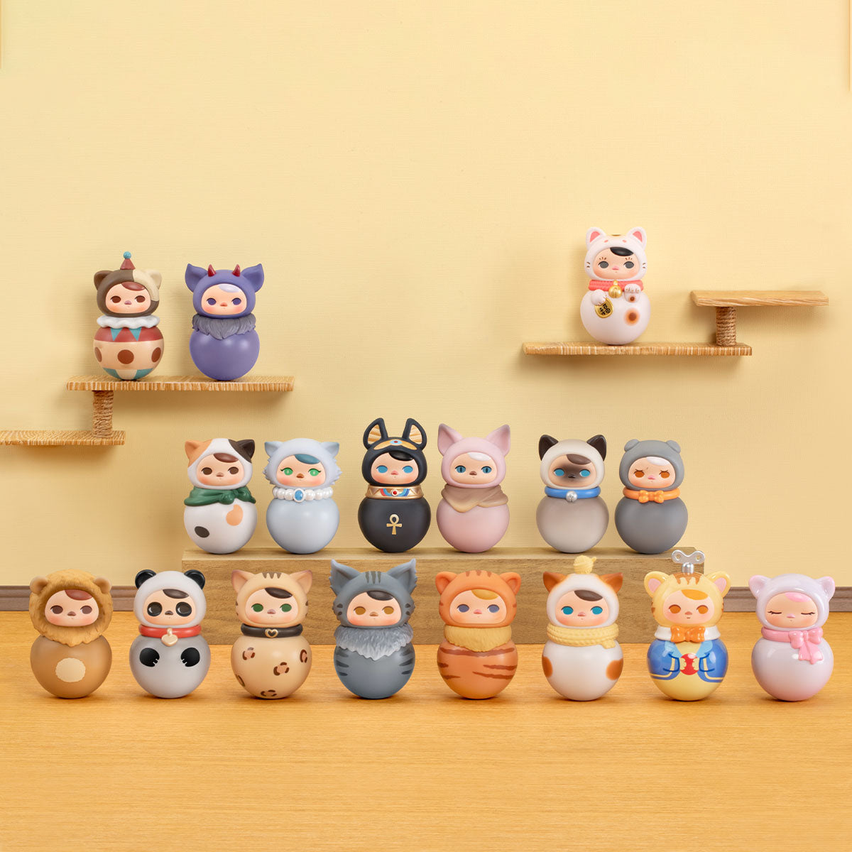 131. PUCKY Roly-Poly Kitty Series Figures Blind Box