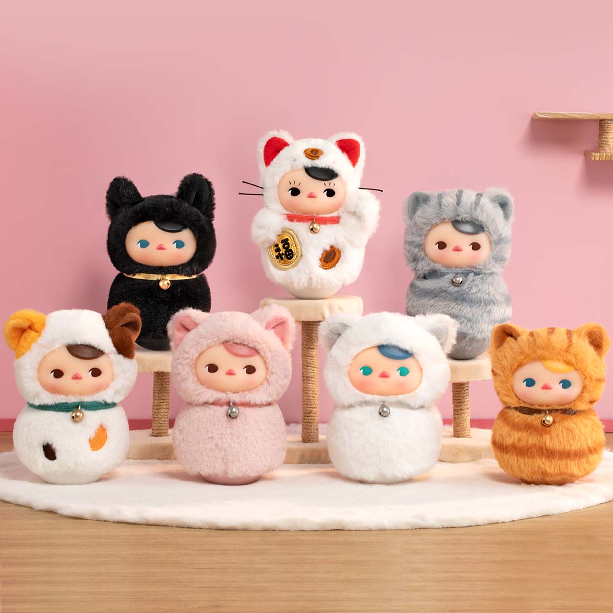 133. PUCKY Roly-Poly Kitty Series-Vinyl Plush Blind Box