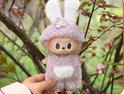 130. 17cm Vinyl Plush Customized model clothes Suitable Labubu V1/2 Dolls