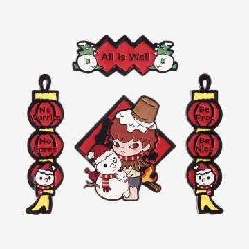 324. Wealthy Snake's New Year Celebration Series-Mini Spring Couplets Fridge Magnet Blind Box