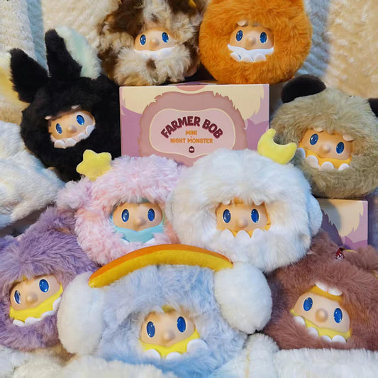 827. Farmer Bob Mini Night Monster Series Plush Blind Box