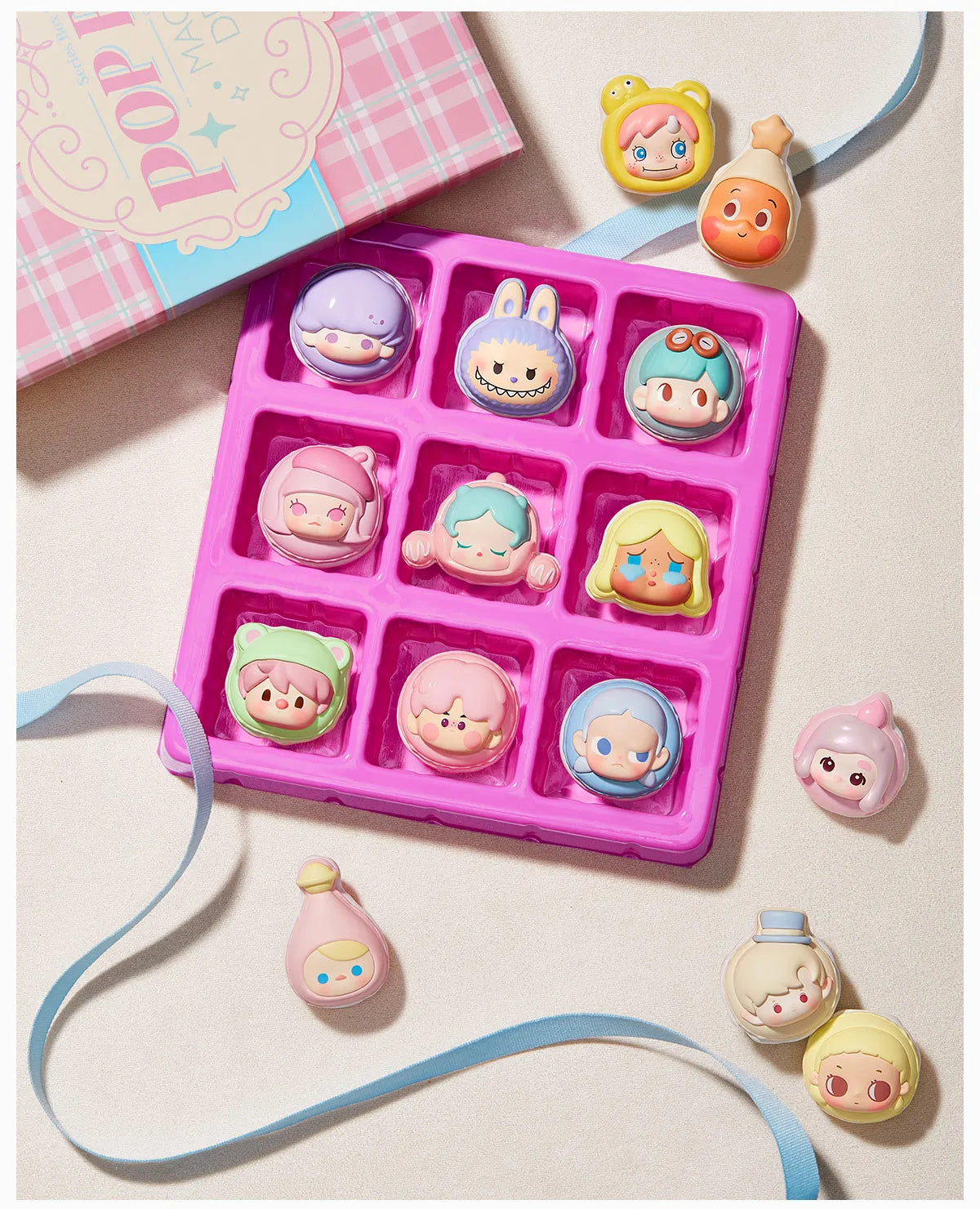 379. POP BEAN Macaron Dessert Series Box Set