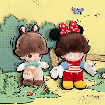 454. DIMOO WORLD Series-Vinyl Plush Keychain Blind Box