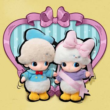 454. DIMOO WORLD Series-Vinyl Plush Keychain Blind Box