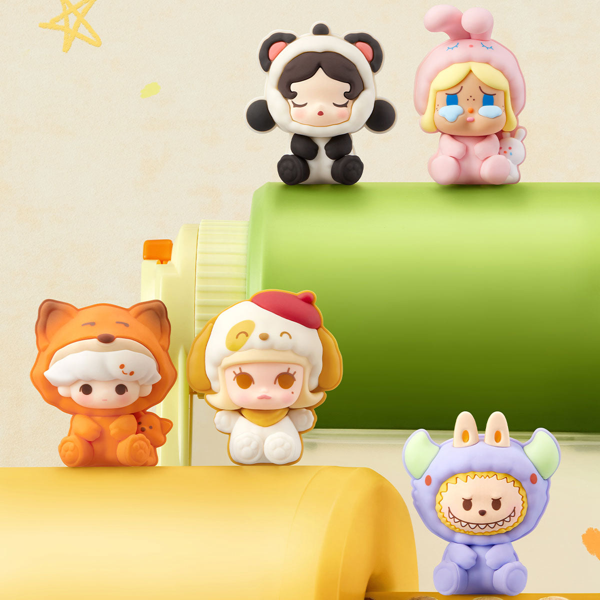 532. Bubble Cute Particle Pajama Party Series Decorative Buckle Set