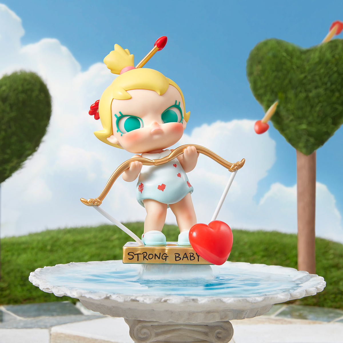 566. Baby Molly Little God of Love Figure Hanging Card