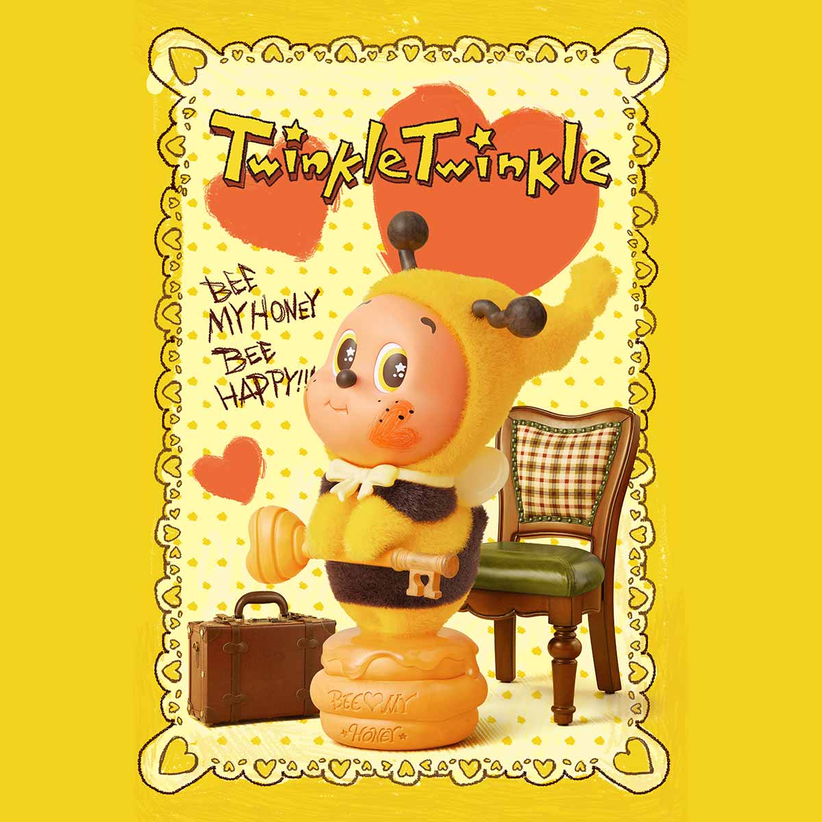567. TwinkleTwinkle Bee Your Honey Hanging Card (Pre-Order)