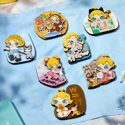 604. Baby Molly & Baby Tabby Series-Fridge Magnet Blind Box