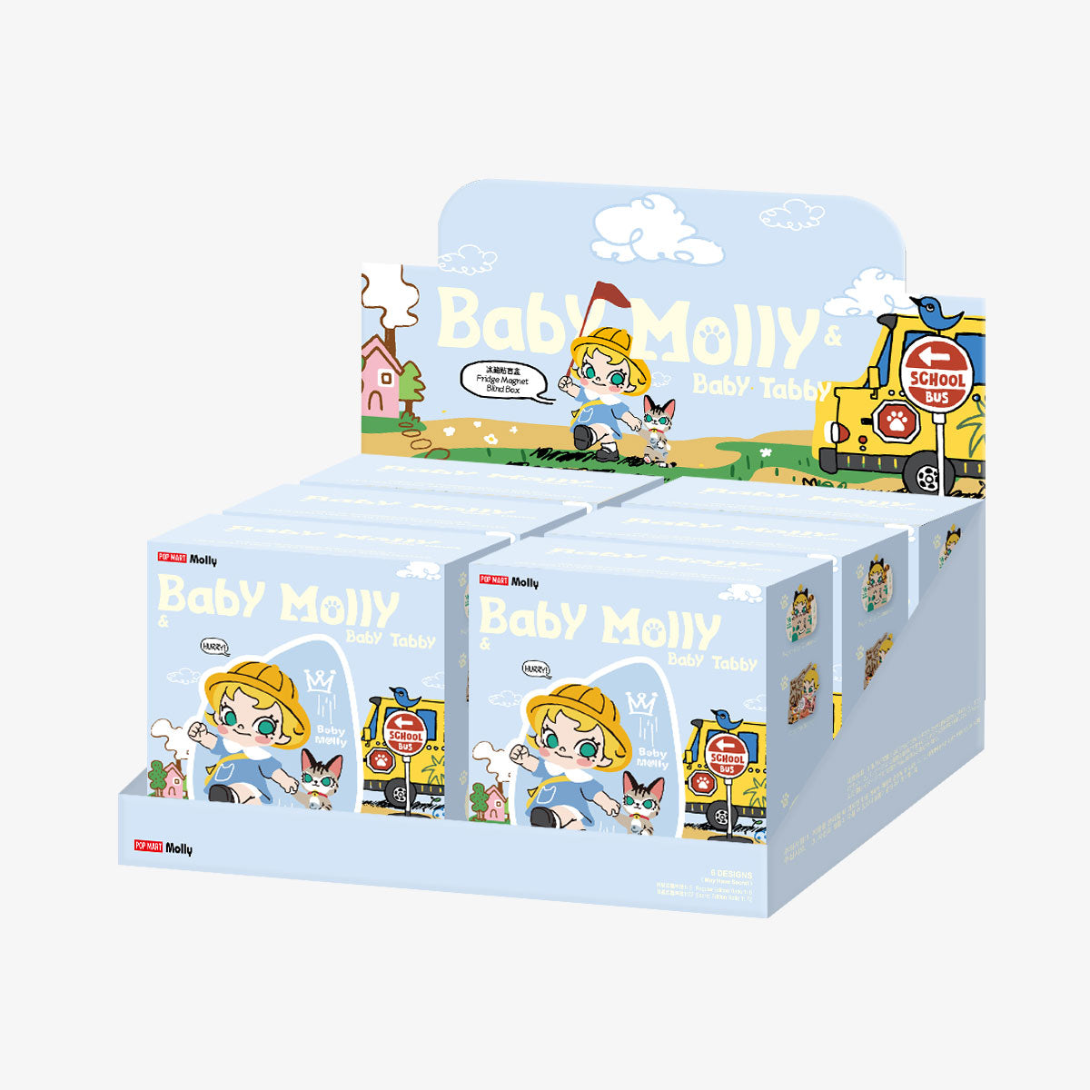 604. Baby Molly & Baby Tabby Series-Fridge Magnet Blind Box