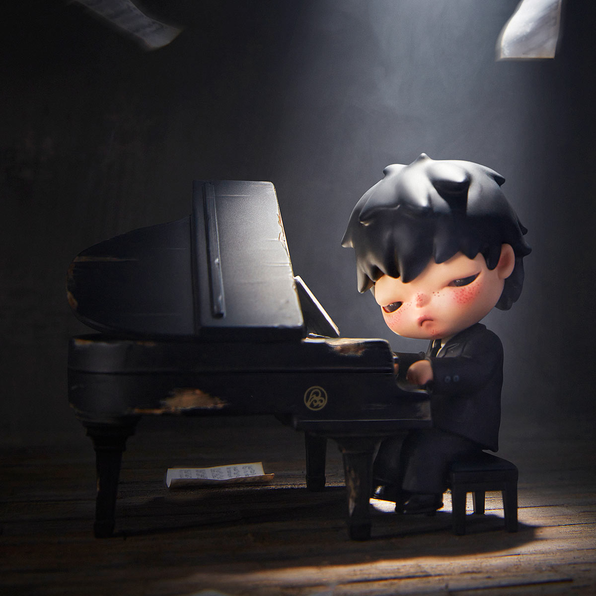 1666. Hirono The Pianist Figure