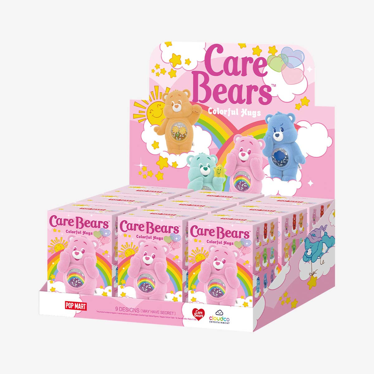 627. Care Bears Colorful Hugs Series Figures