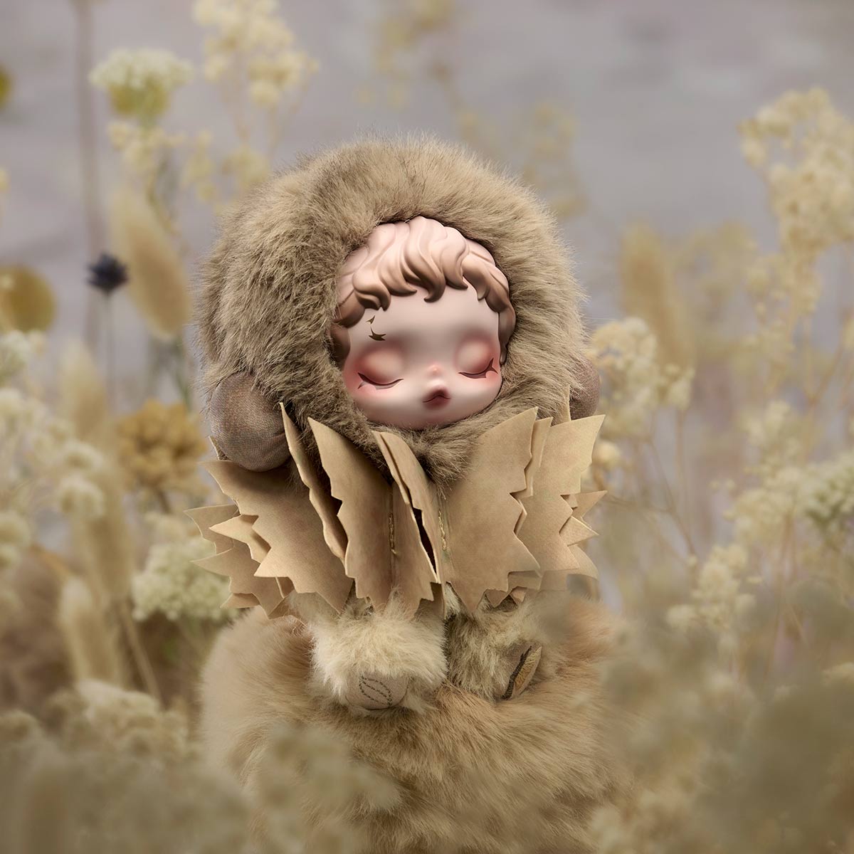 629. SKULLPANDA L'impressionnisme Series Plush Doll