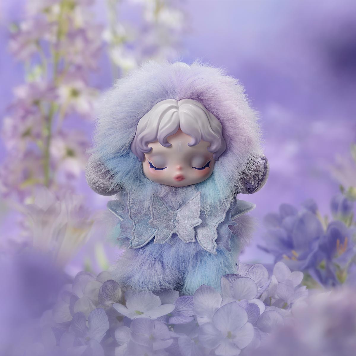 629. SKULLPANDA L'impressionnisme Series Plush Doll