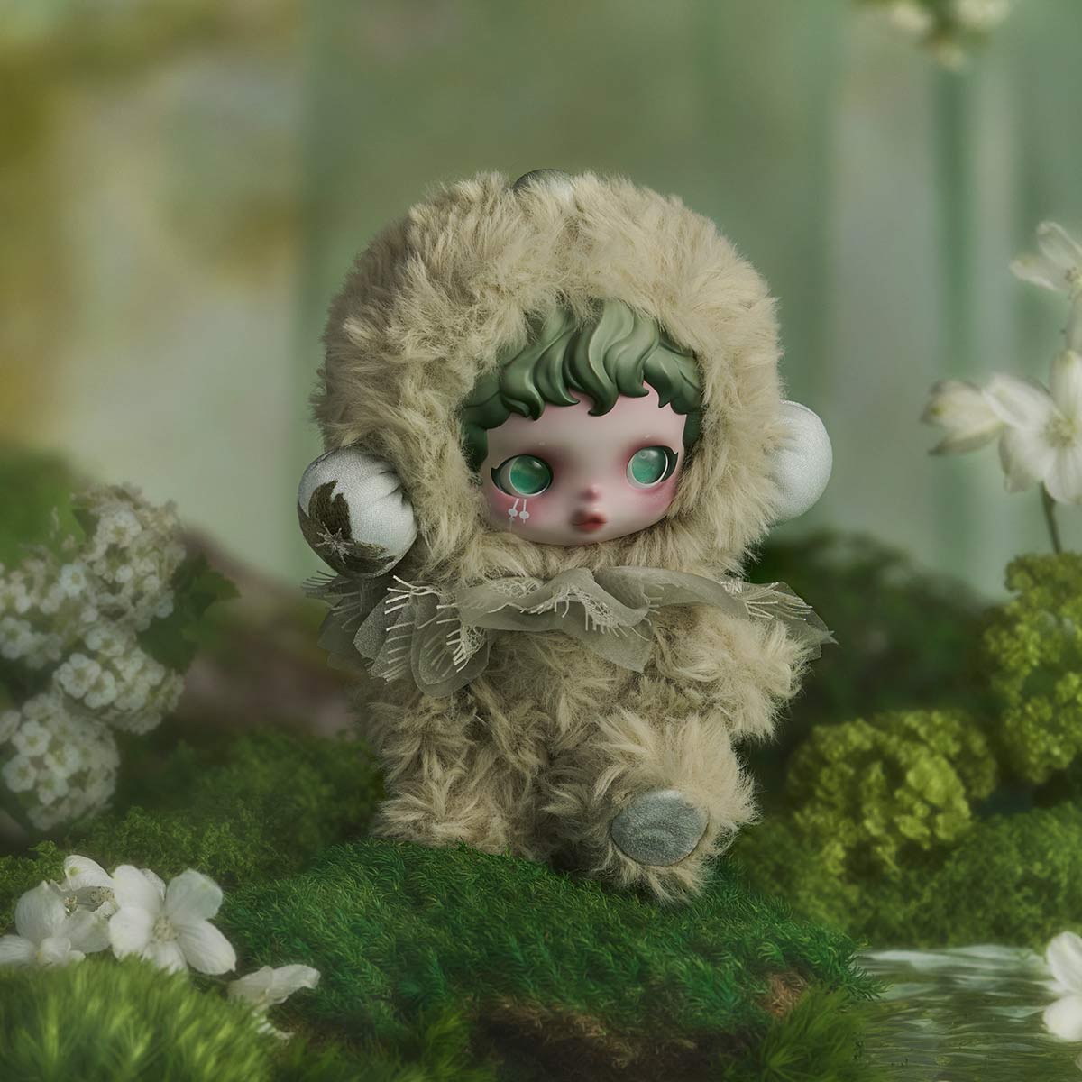 629. SKULLPANDA L'impressionnisme Series Plush Doll