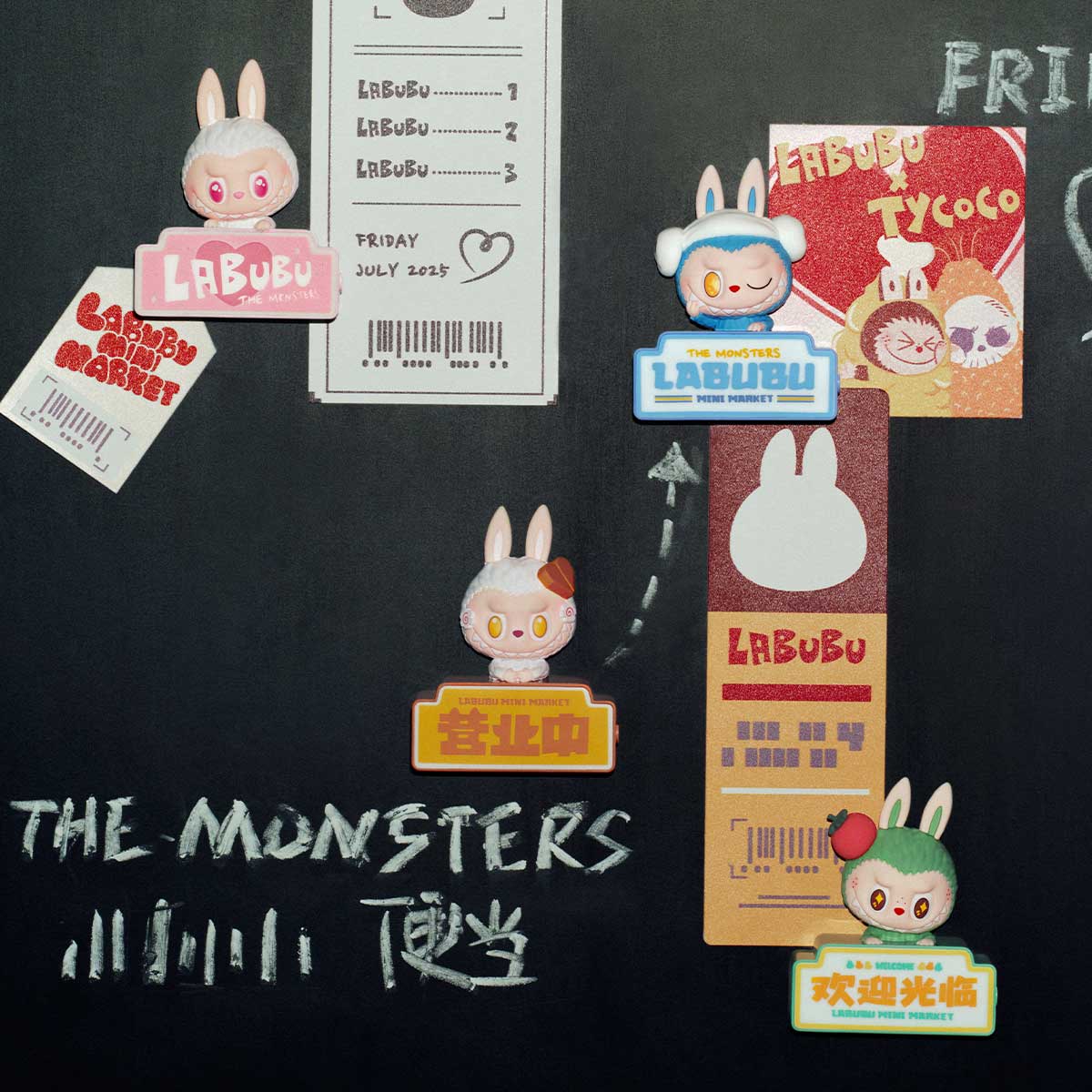 645. THE MONSTERS Wacky Mart Series-Fridge Magnet Blind Box