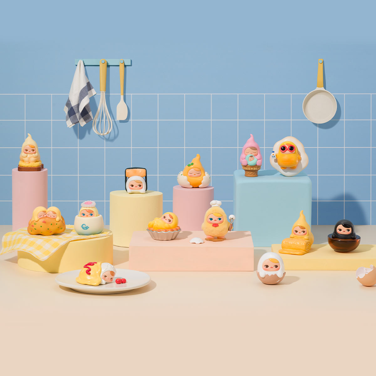 690. PUCKY Egg Beanie Series Figures