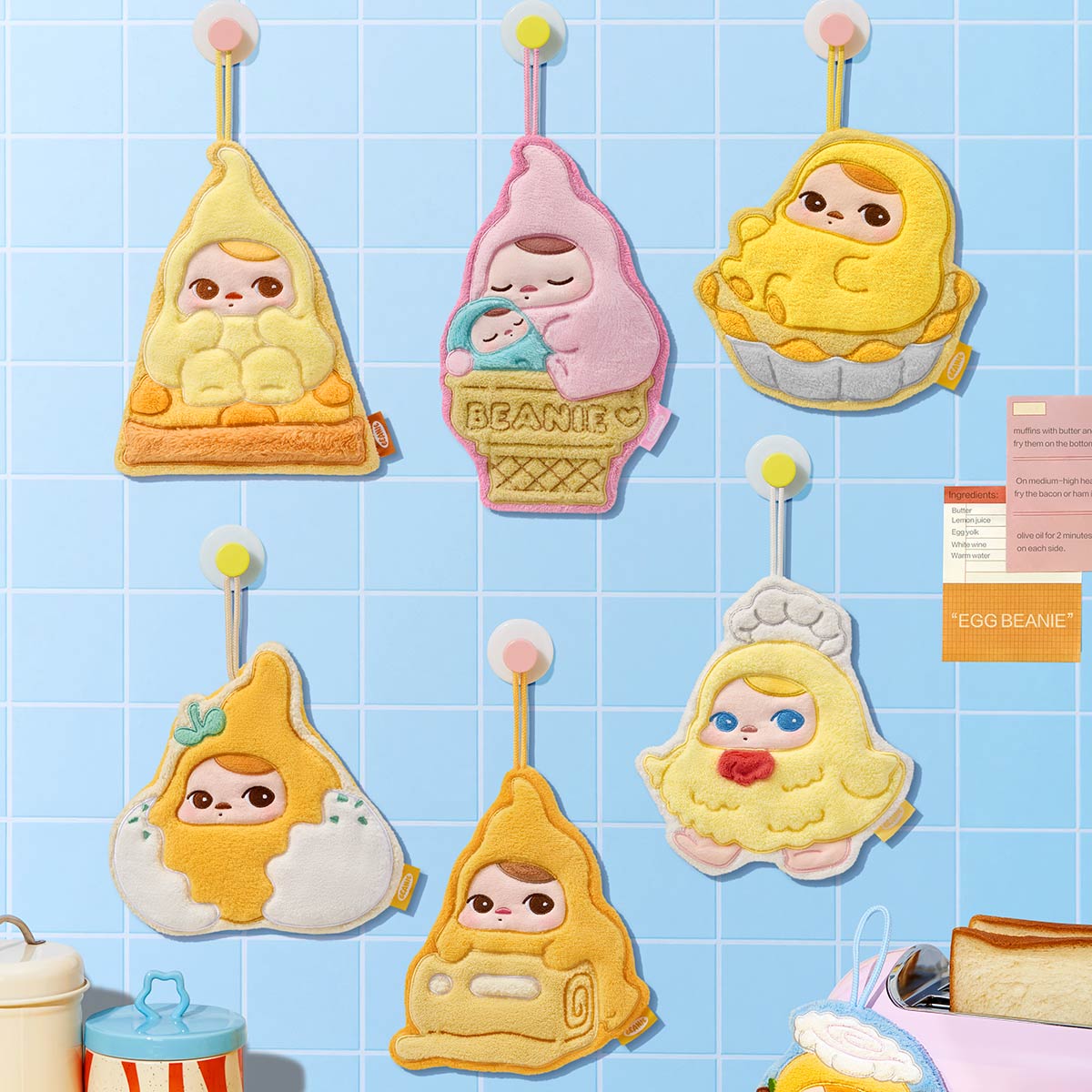 691. PUCKY Egg Beanie Series-Hand Towel Blind Box