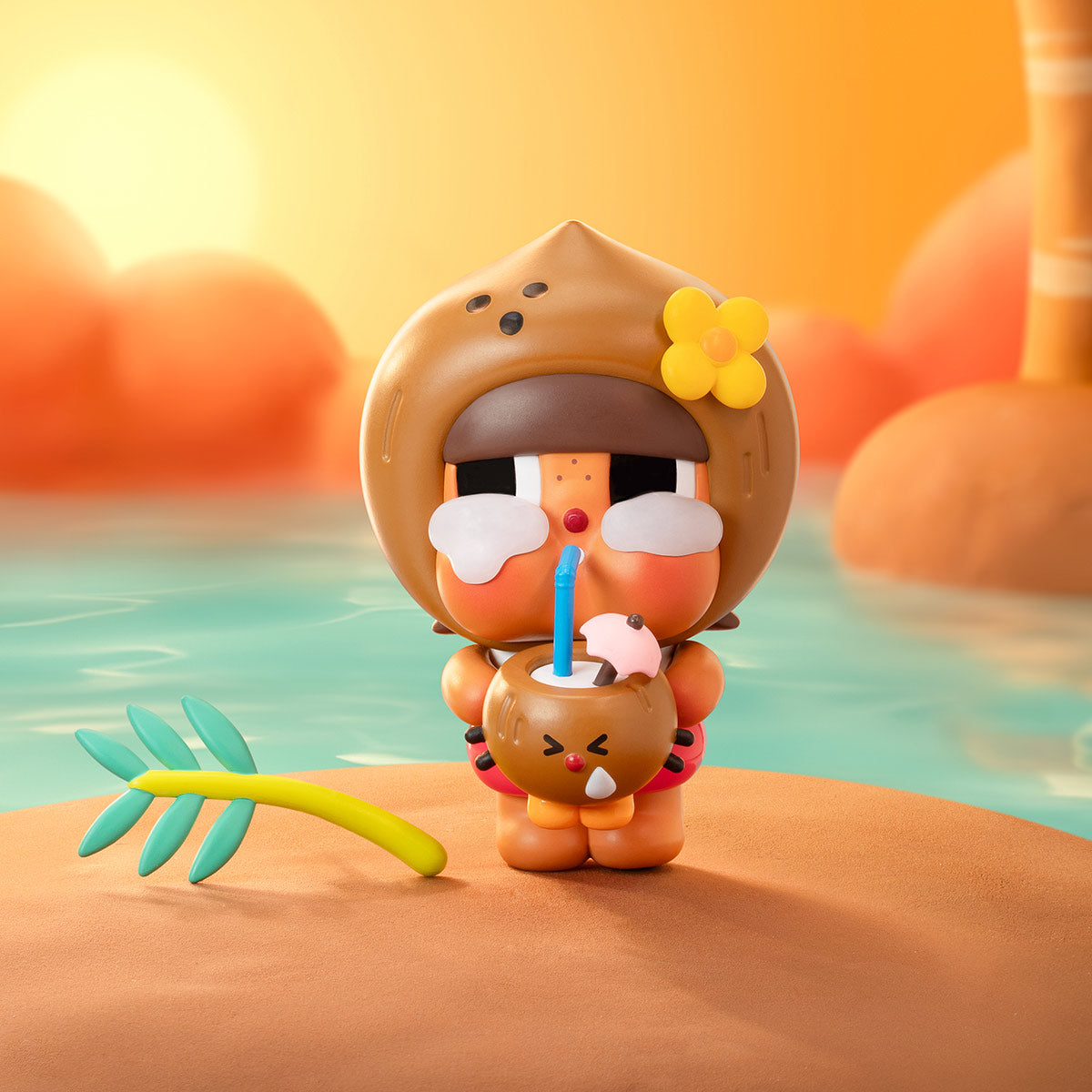 740. Crybaby Coconut Figure-Brown（pre-order)