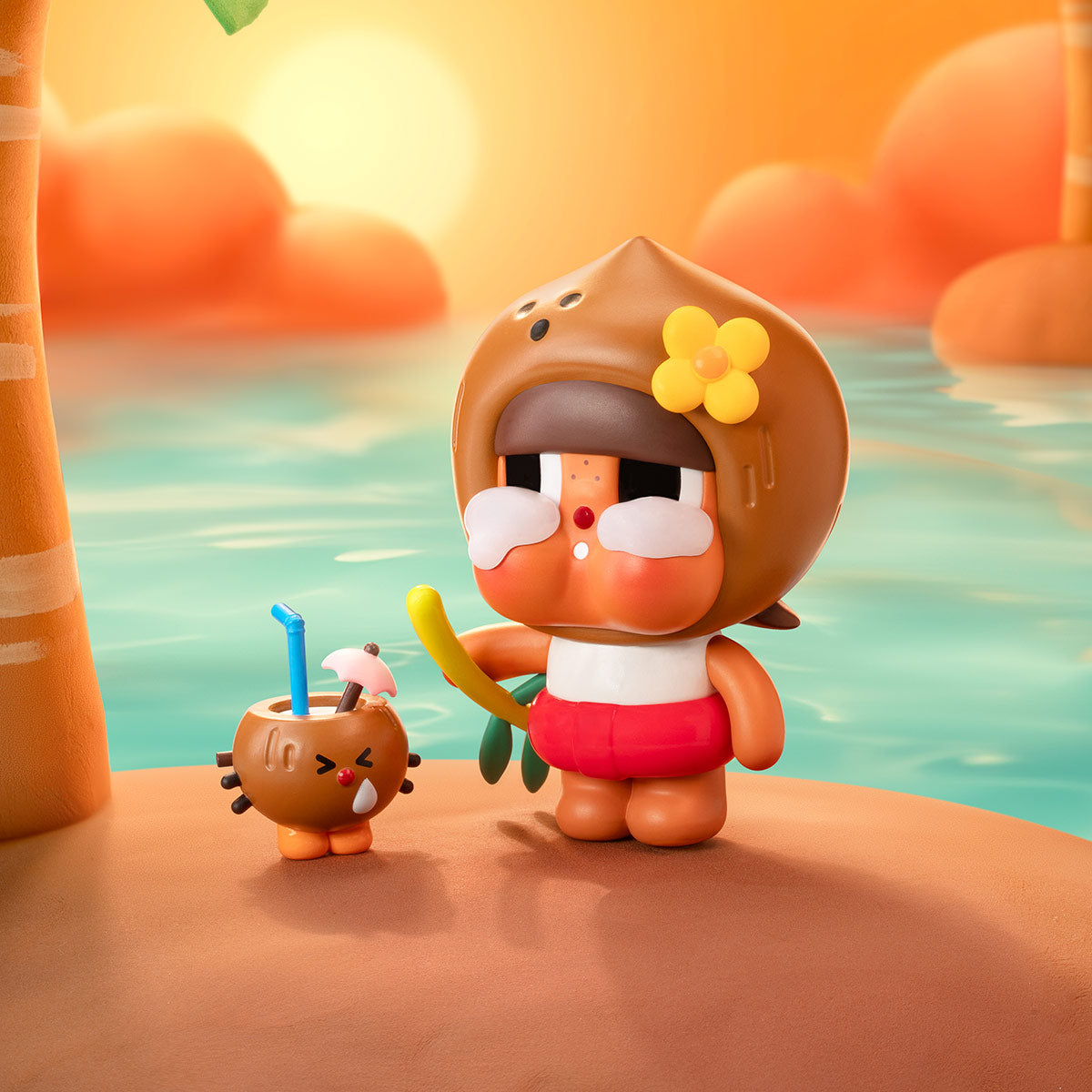 740. Crybaby Coconut Figure-Brown（pre-order)
